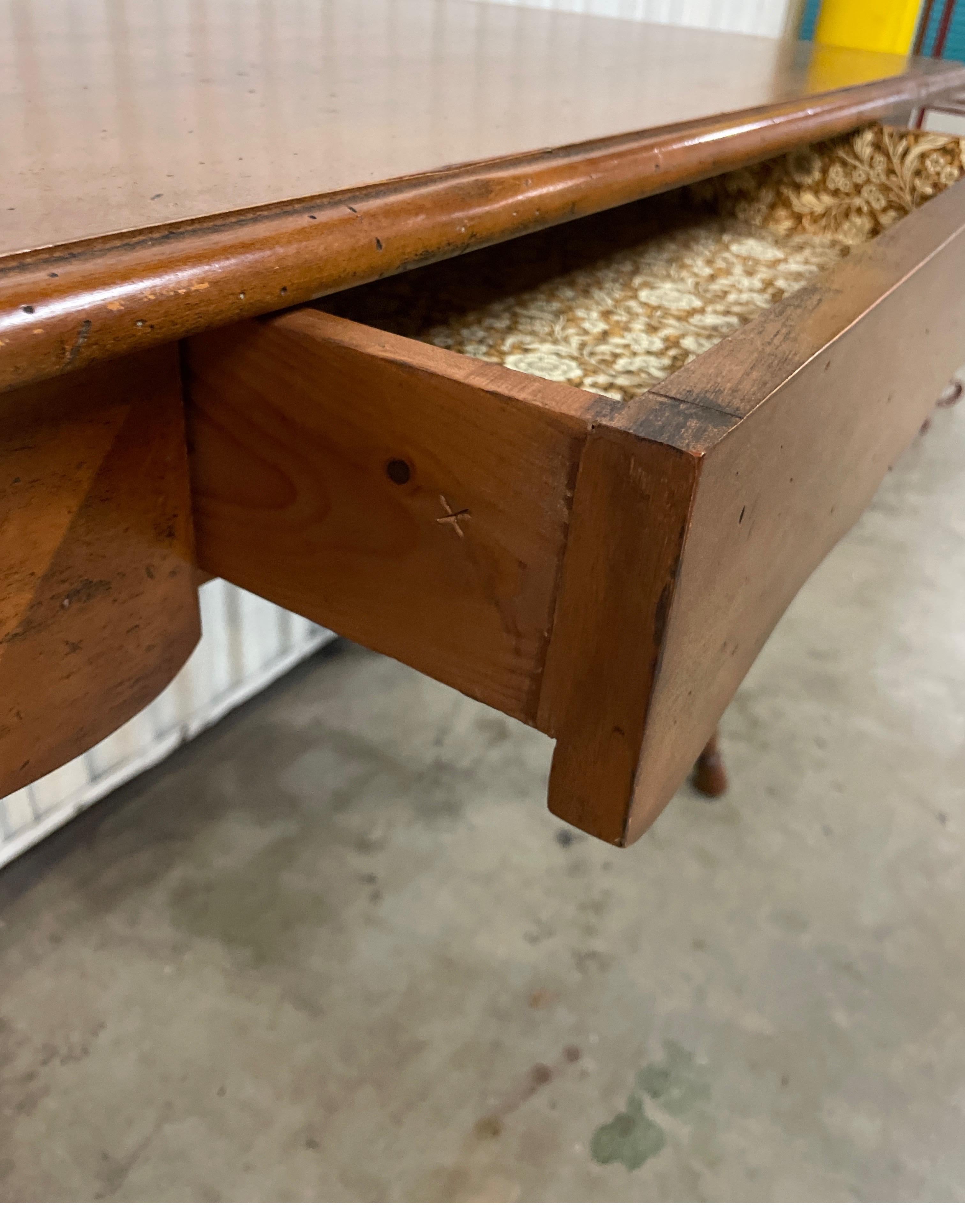 Country French Style Desk with Hoof Feet 5