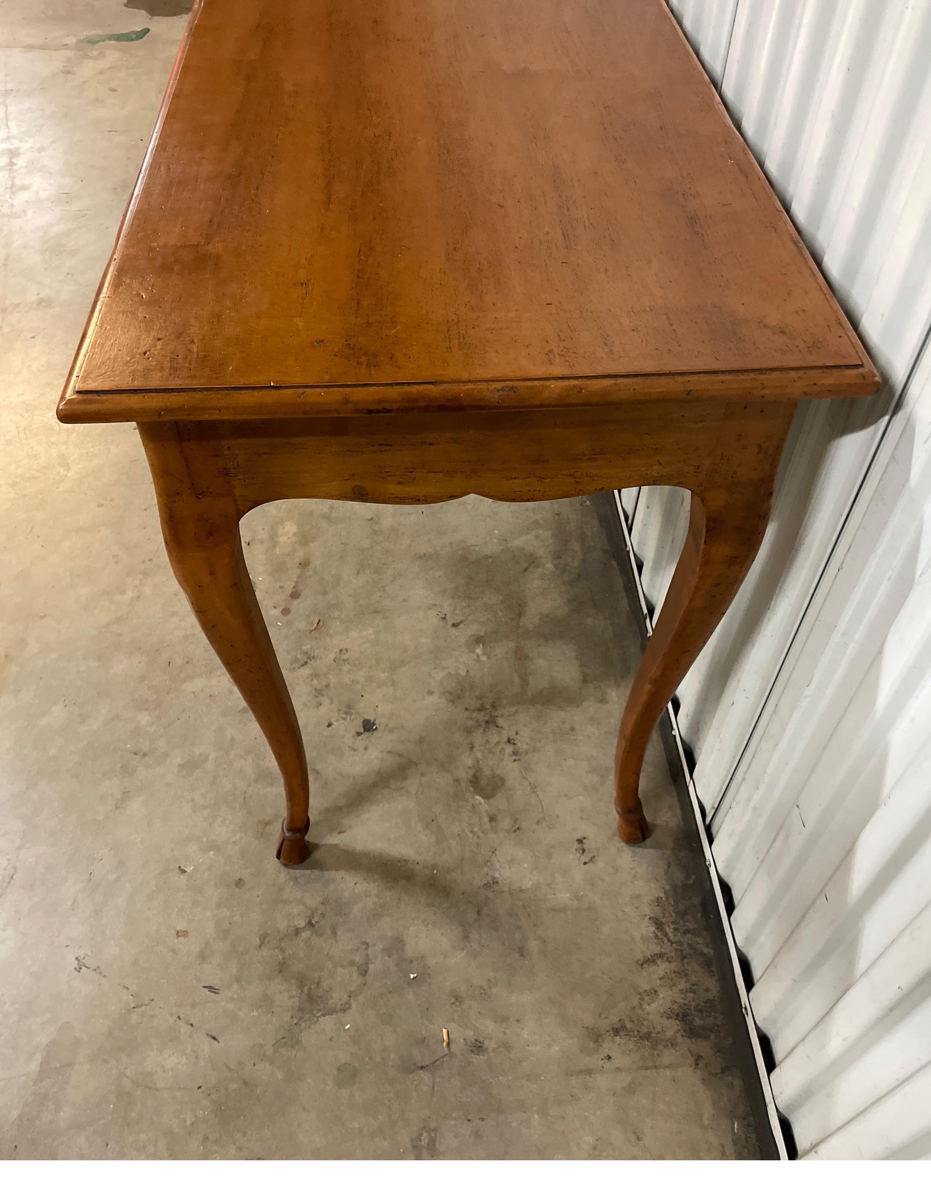 Country French Style Desk with Hoof Feet In Good Condition In West Palm Beach, FL