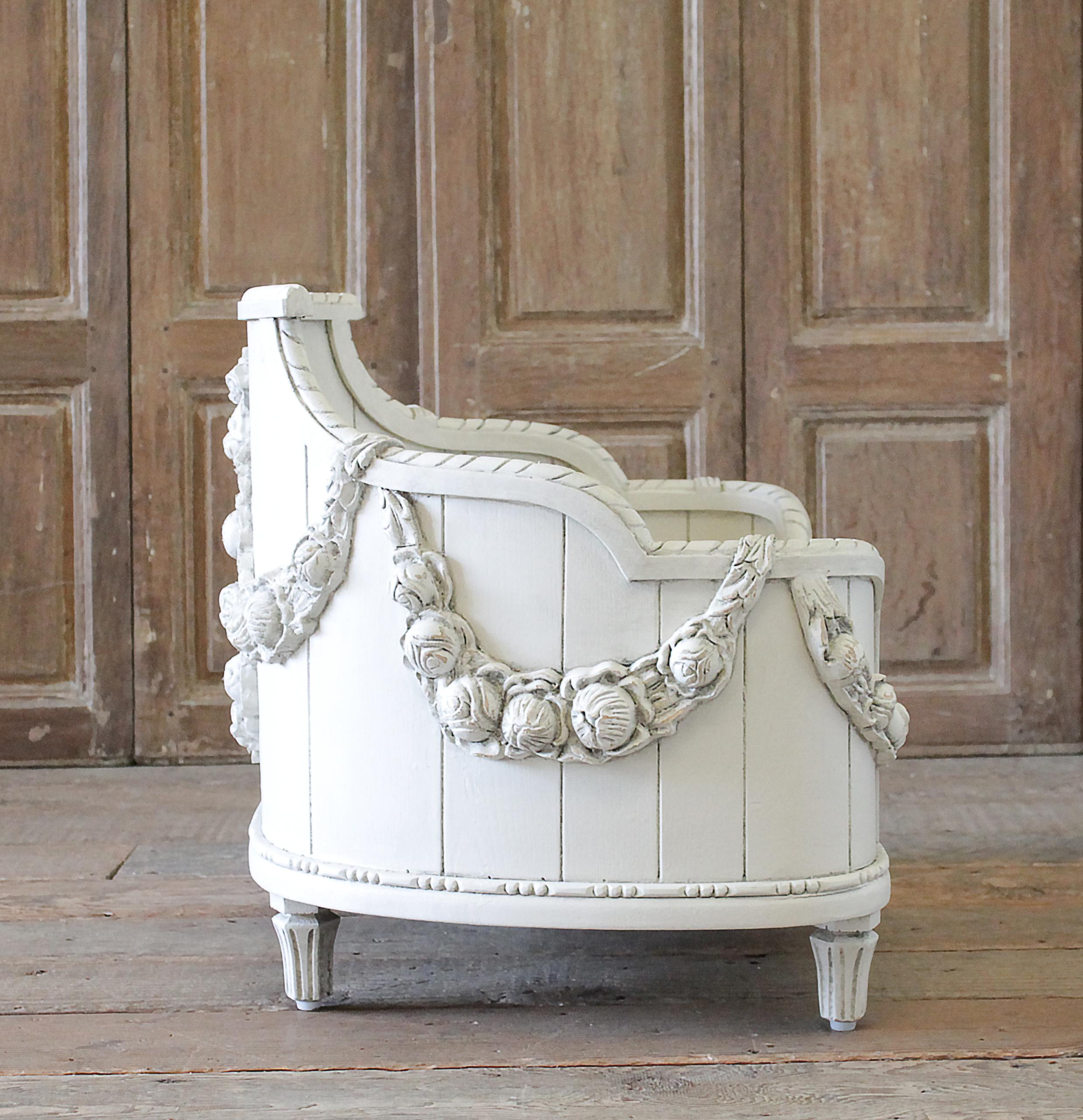 Country French Style Pet Bed with Rose Swags at 1stDibs french style