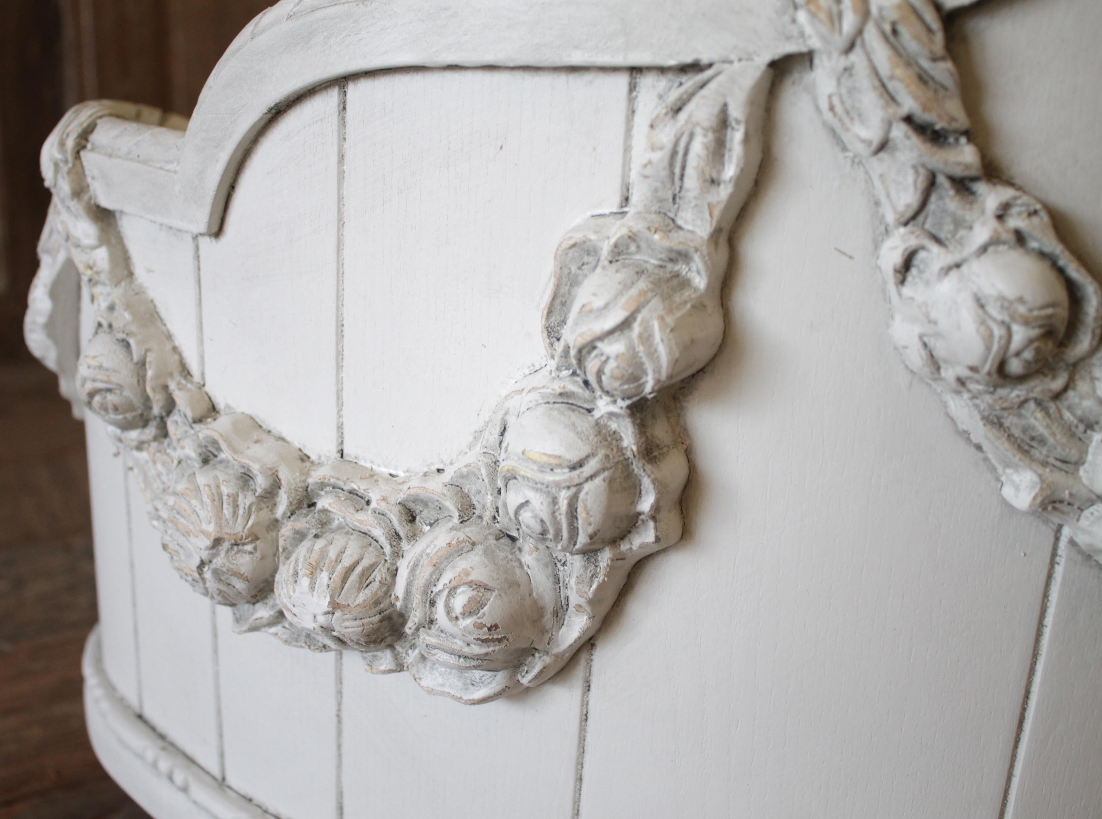 Country French Style Pet Bed with Rose Swags at 1stDibs french style