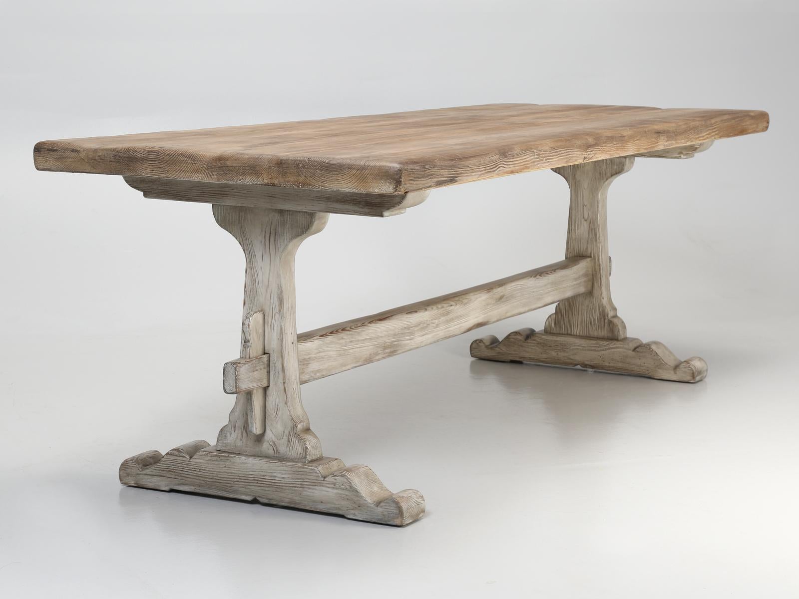 Country French Trestle Dining Table, Completely Restored 9
