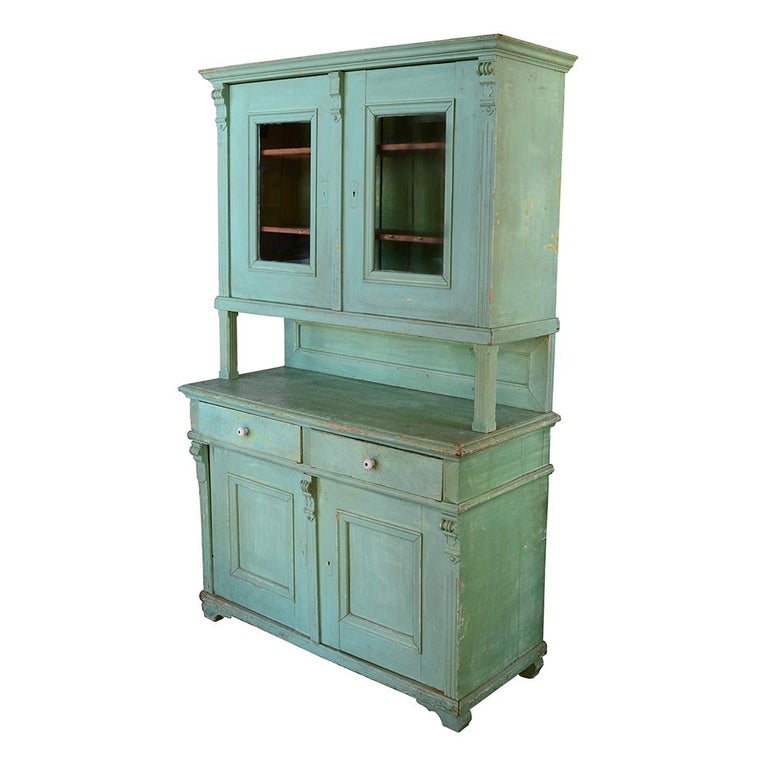 Country Green Hutch at 1stDibs