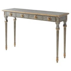 Country Grey Painted Console Table