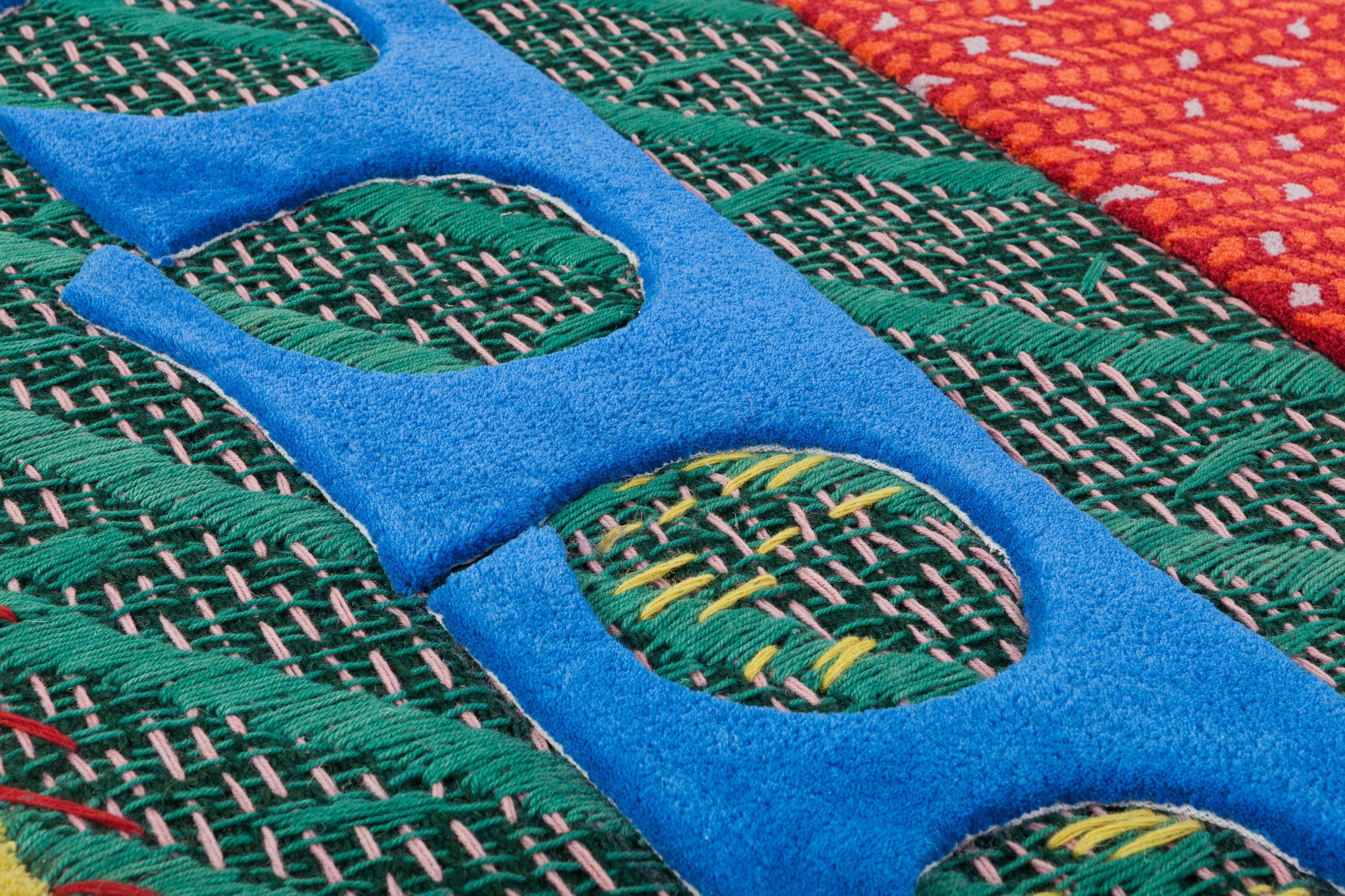 Modern Country House, Handtufted and Knitted, Wool, Kiki van Eijk For Sale