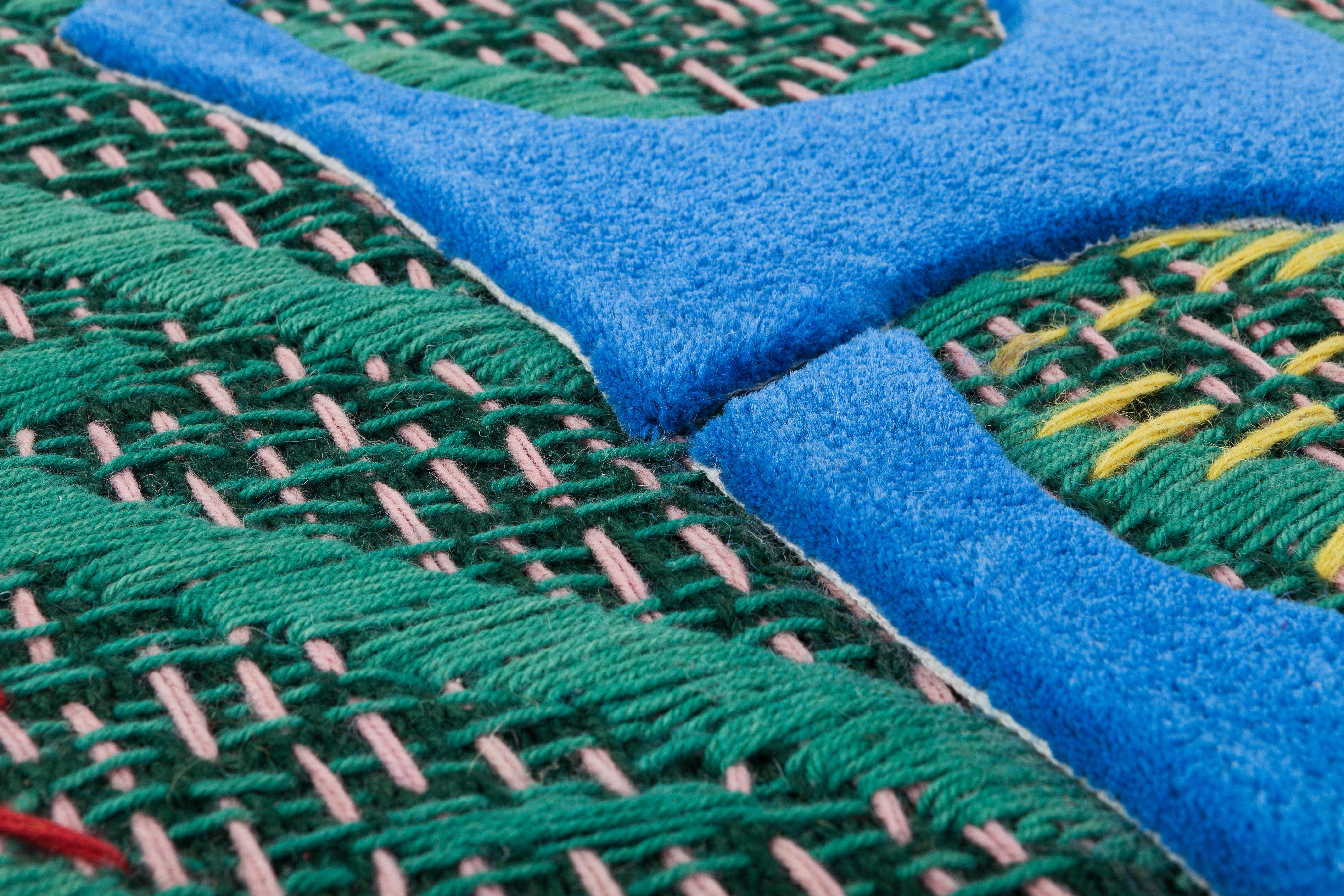 Indian Country House, Handtufted and Knitted, Wool, Kiki van Eijk For Sale