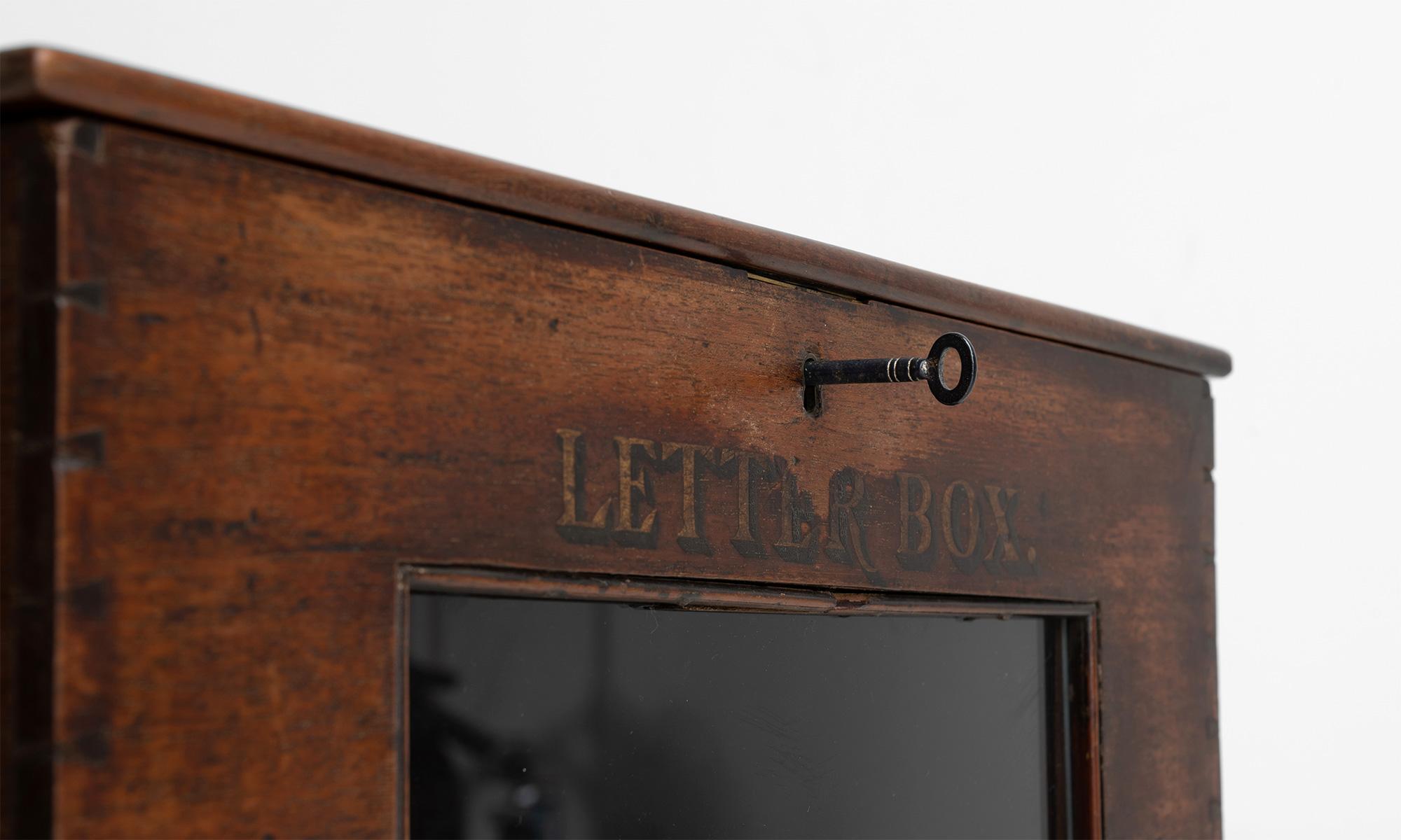 English Country House Letter Box, England, circa 1870