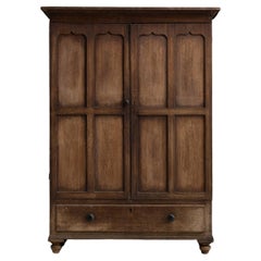 Country House Oak Cupboard, England circa 1890
