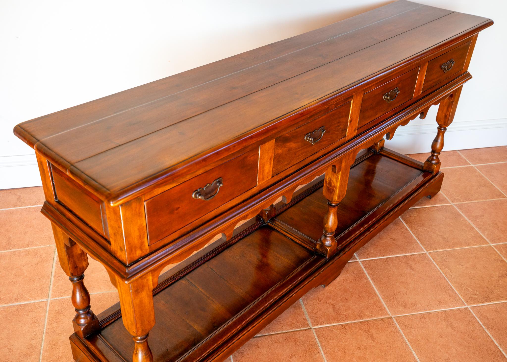 Cassettiera di campagna con base a cassettone, credenza in stile rustico, antico e georgiano in vendita 3