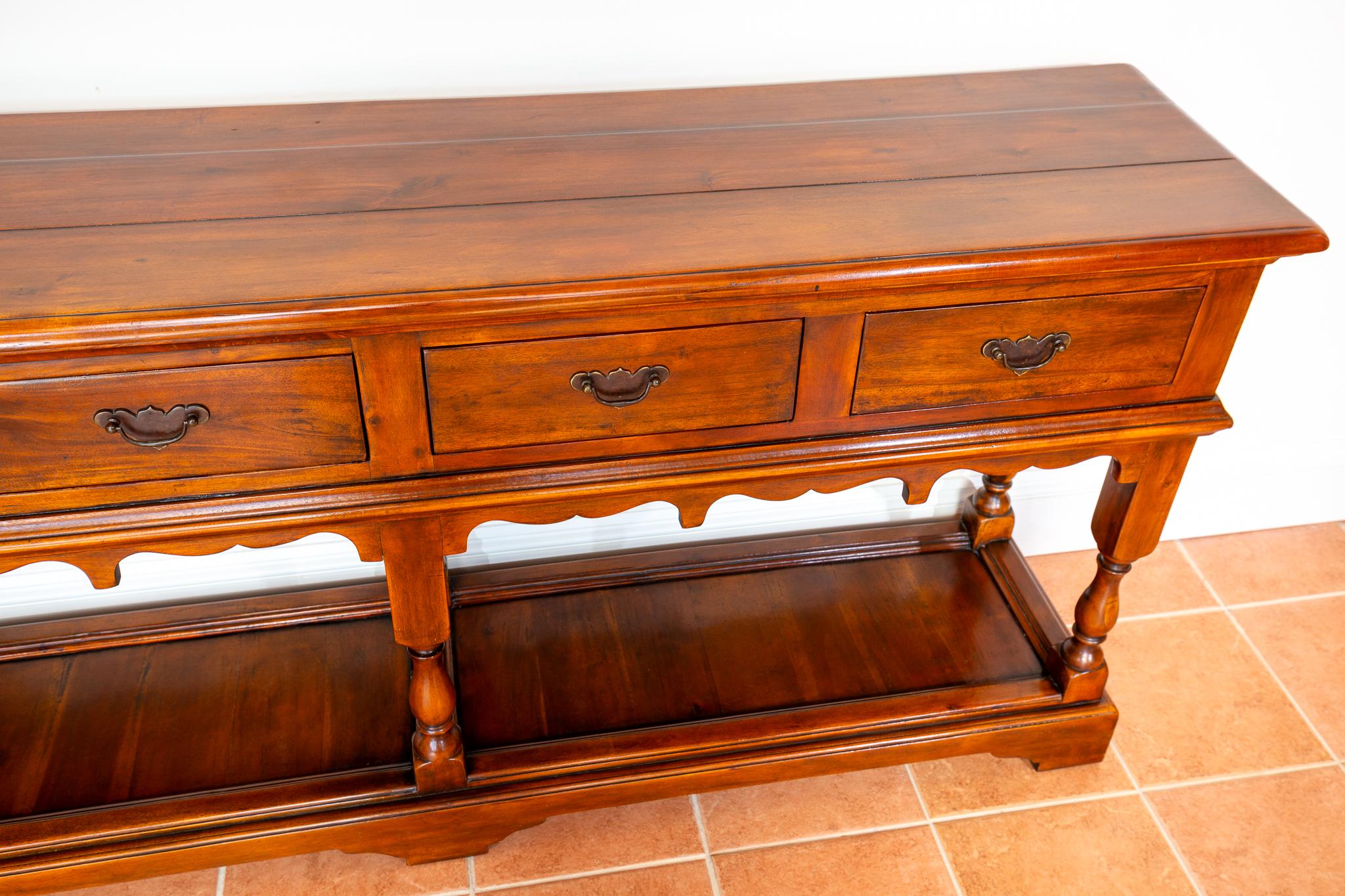 Cassettiera di campagna con base a cassettone, credenza in stile rustico, antico e georgiano in vendita 6