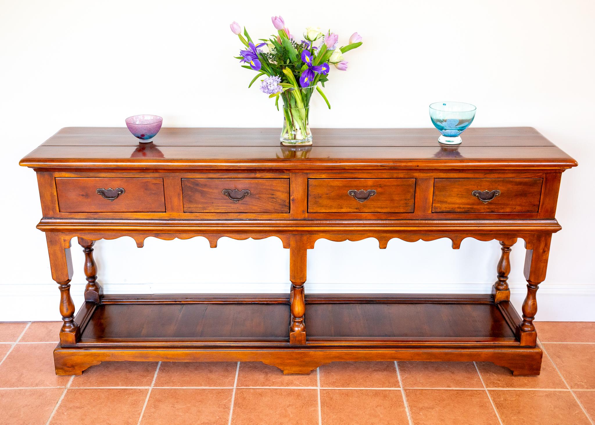 Cassettiera di campagna con base a cassettone, credenza in stile rustico, antico e georgiano in vendita 8