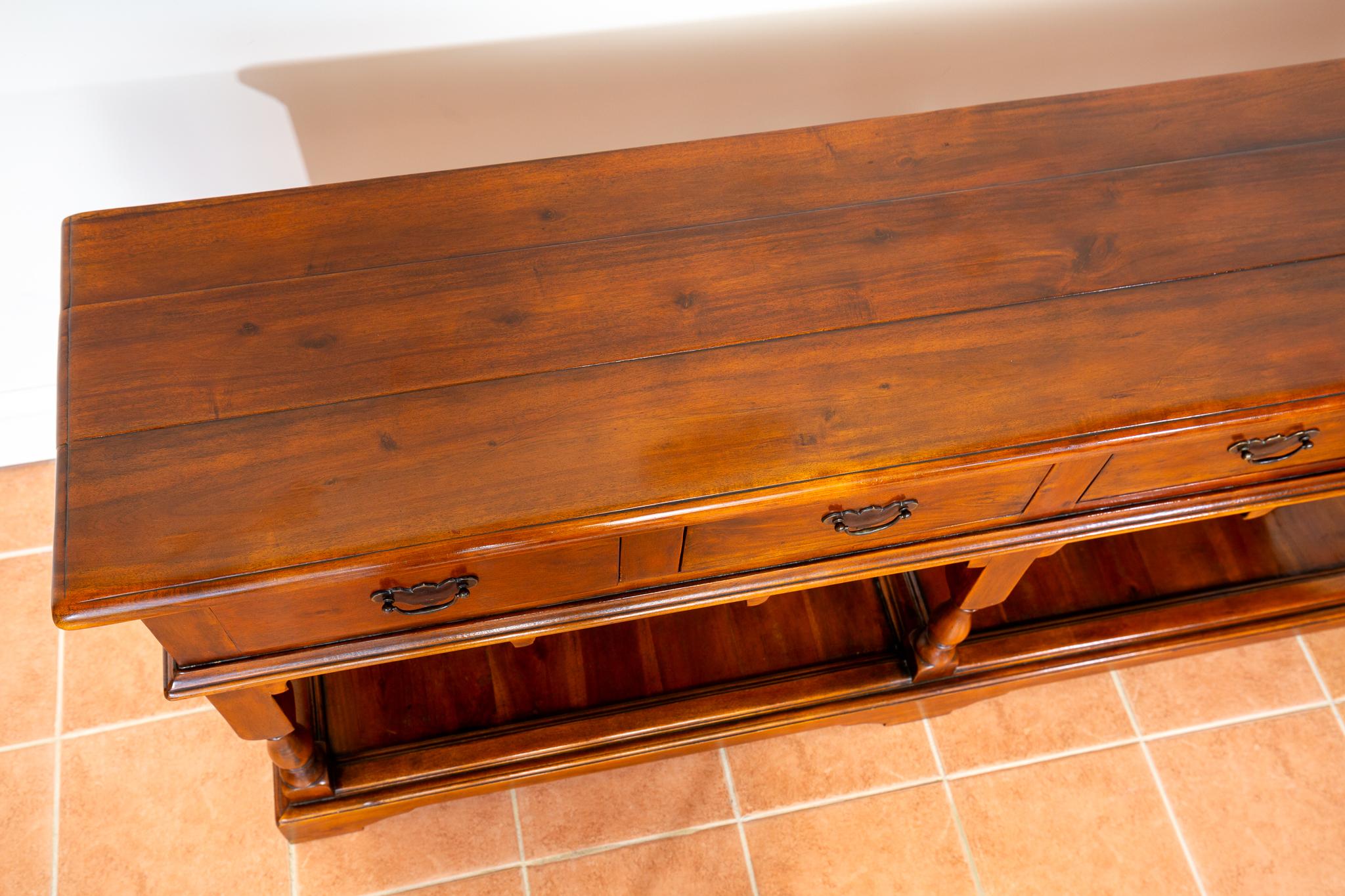 Cassettiera di campagna con base a cassettone, credenza in stile rustico, antico e georgiano in vendita 10