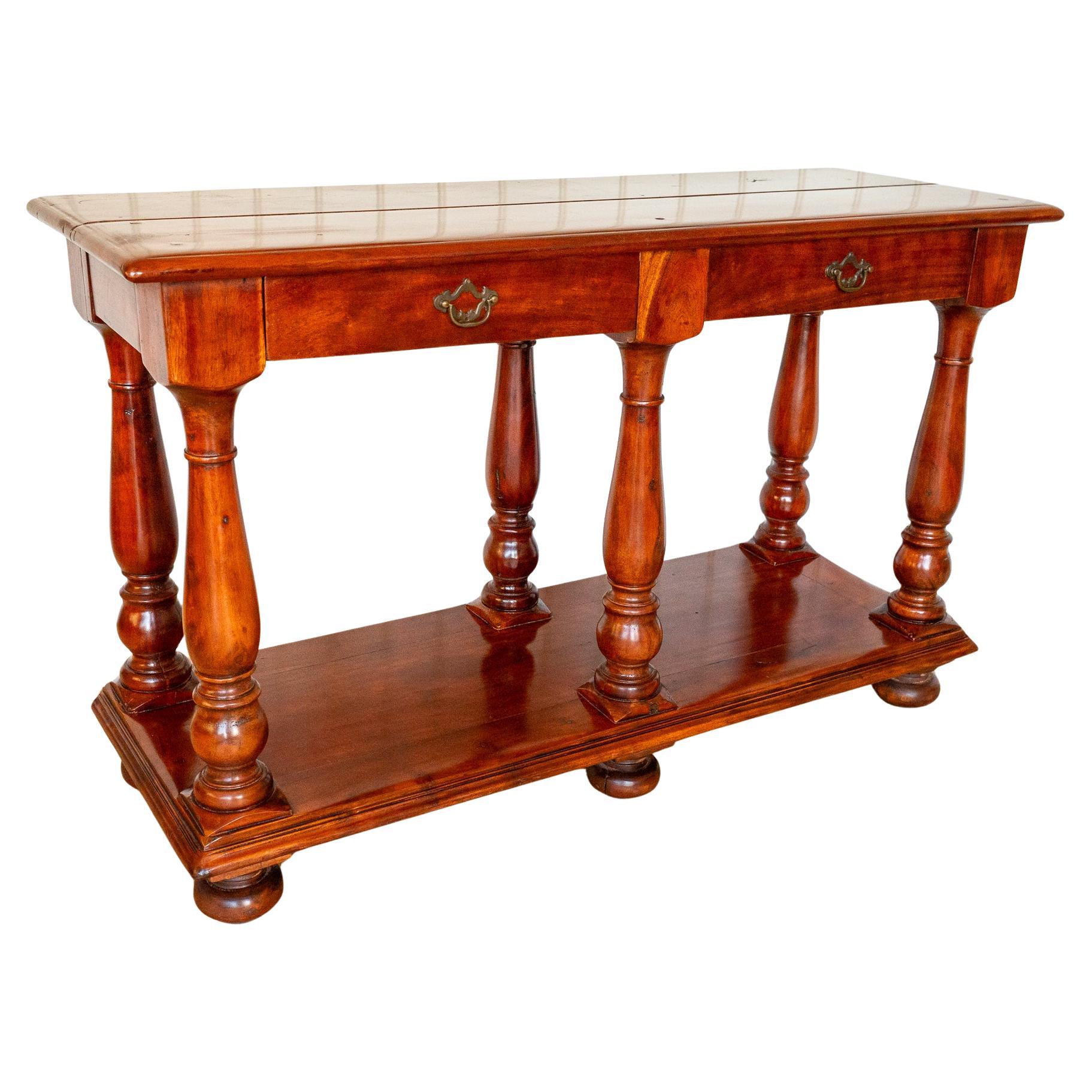 Cassettiera di campagna con base a cassettone, credenza in stile rustico, antico e georgiano