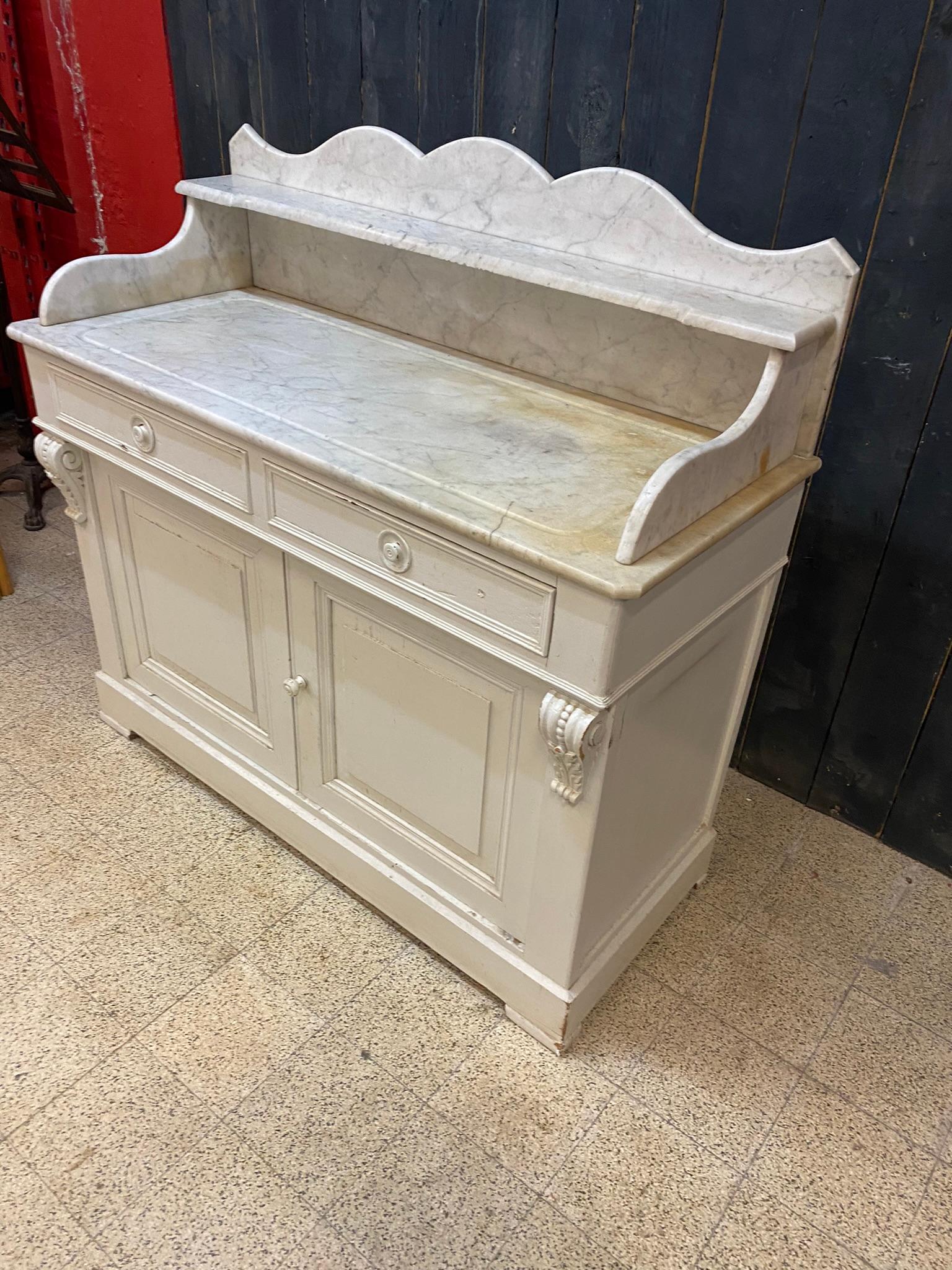 Marble Country House Vanity circa, Louis Philippe 19 Eme For Sale