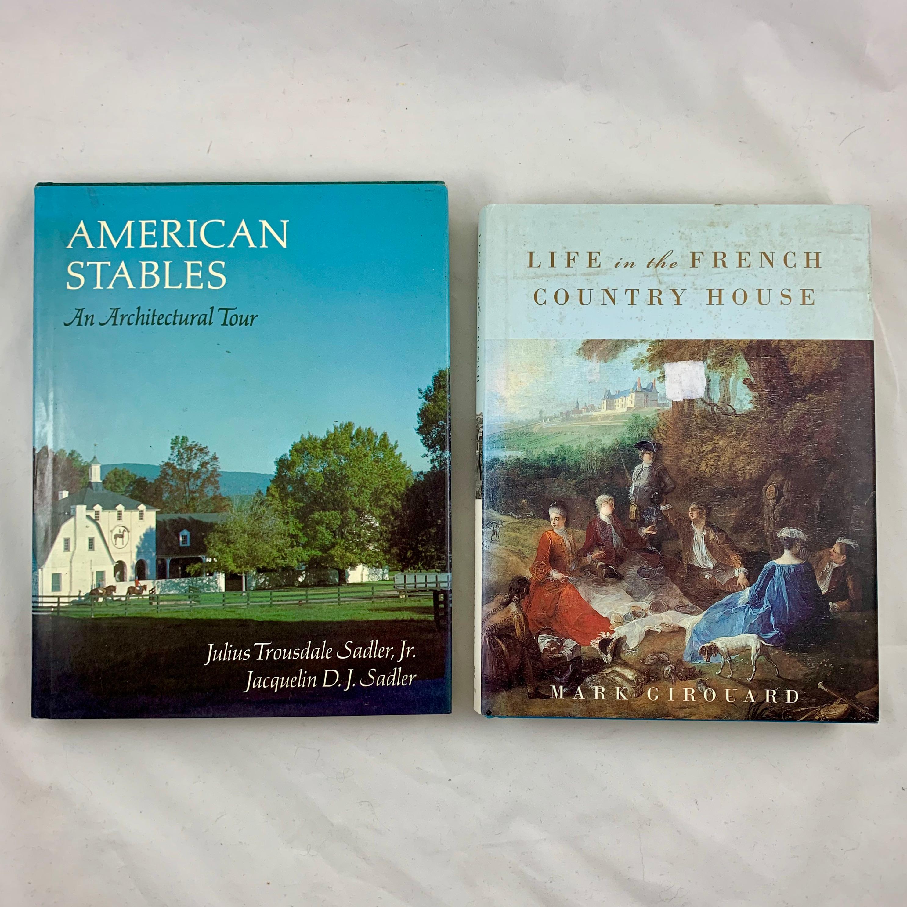 Country Houses Cottages Stables International Design Decor Collection, 6 Books In Good Condition In Philadelphia, PA
