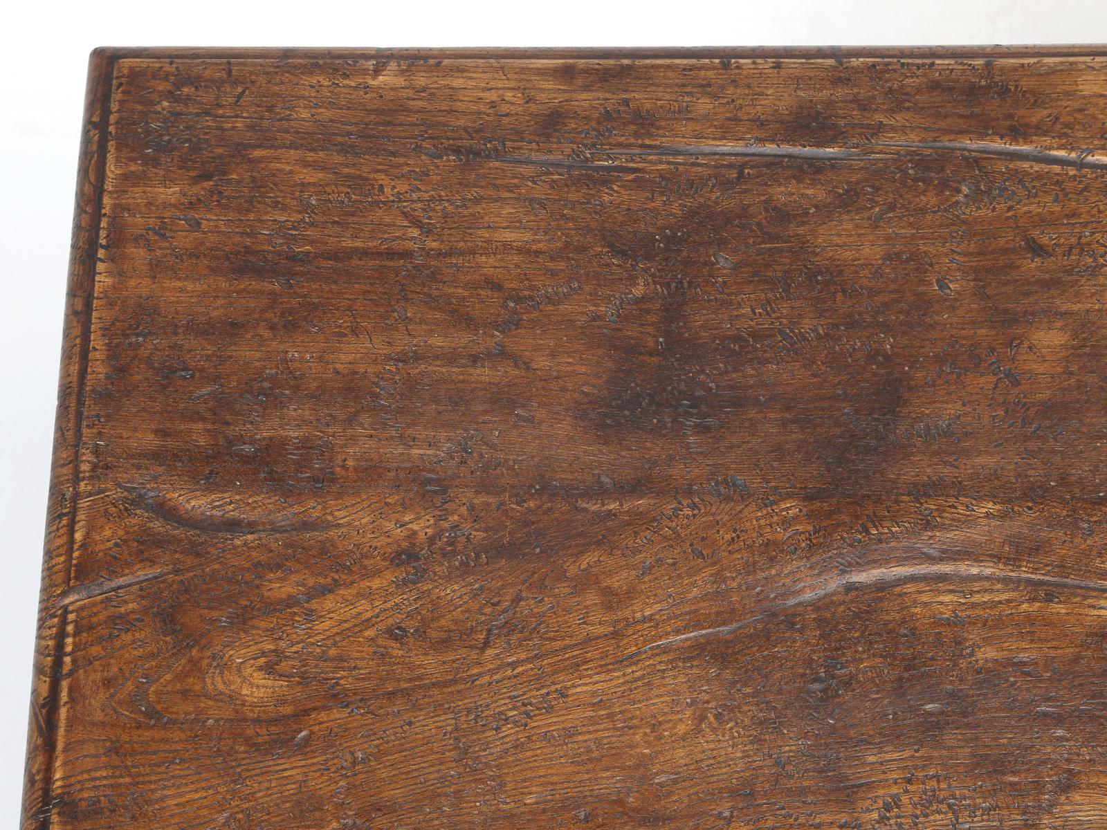 Mid-20th Century Country Italian Farm Table, Constructed from Solid Elm, Restored