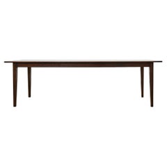 Country Italian Provincial Style Walnut Farmhouse Dining Table