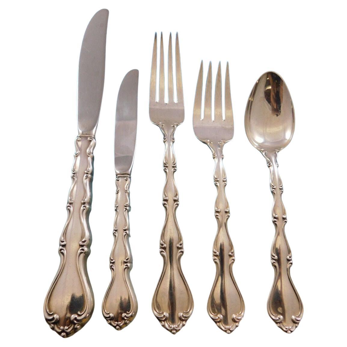 Servicio de Cubiertos de Plata de Ley Country Manor by Towle para 12 Juego de 66 Piezas