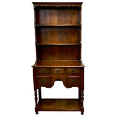Country Oak Gothic Style Cottage Dresser