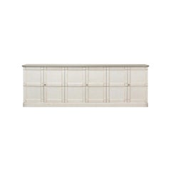Country Off White and Gray Painted Sideboard