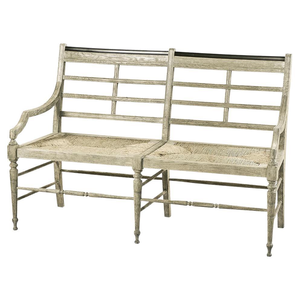 Country Painted Settee For Sale