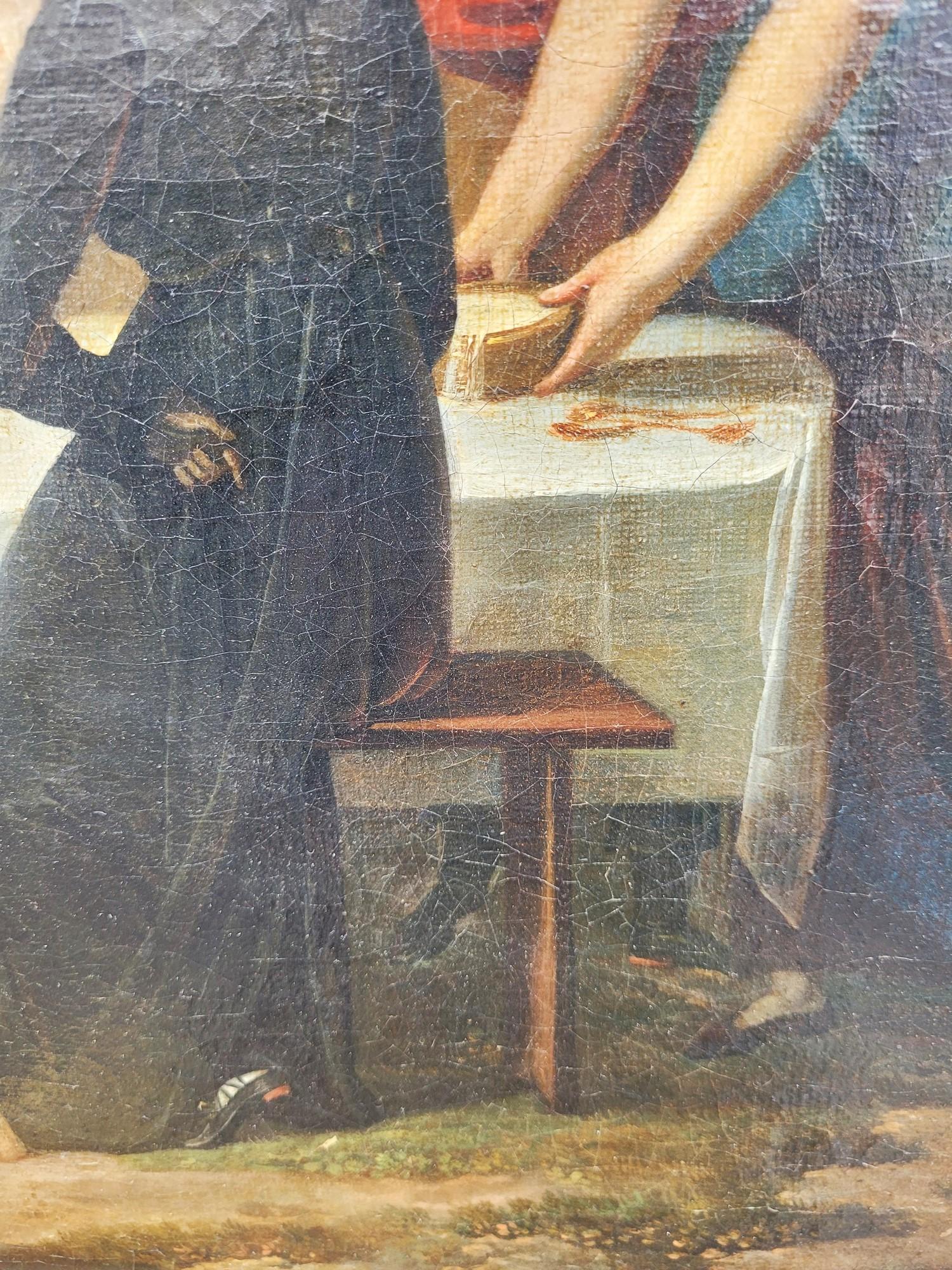Picnic di campagna, Hst incorniciato, inizio XIX secolo In condizioni buone in vendita a MARSEILLE, FR
