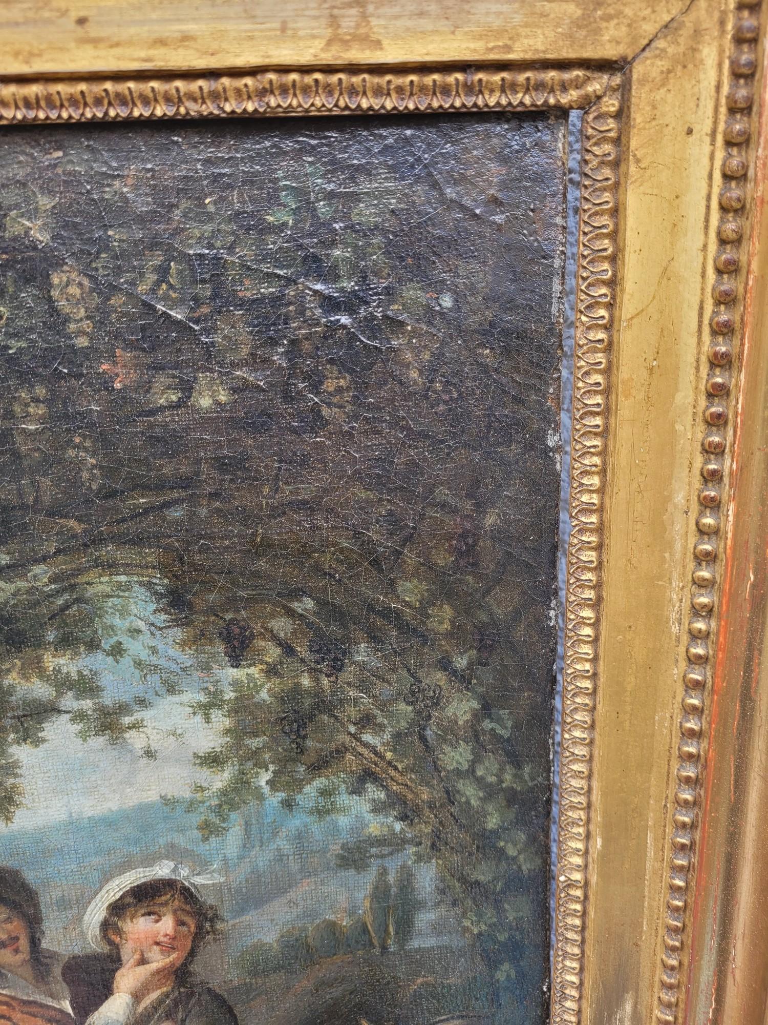 Picnic di campagna, Hst incorniciato, inizio XIX secolo in vendita 3