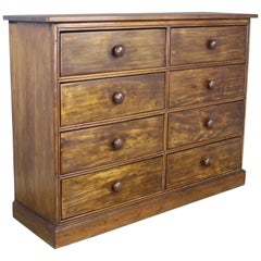 Country Pine Bank of 8 Drawers
