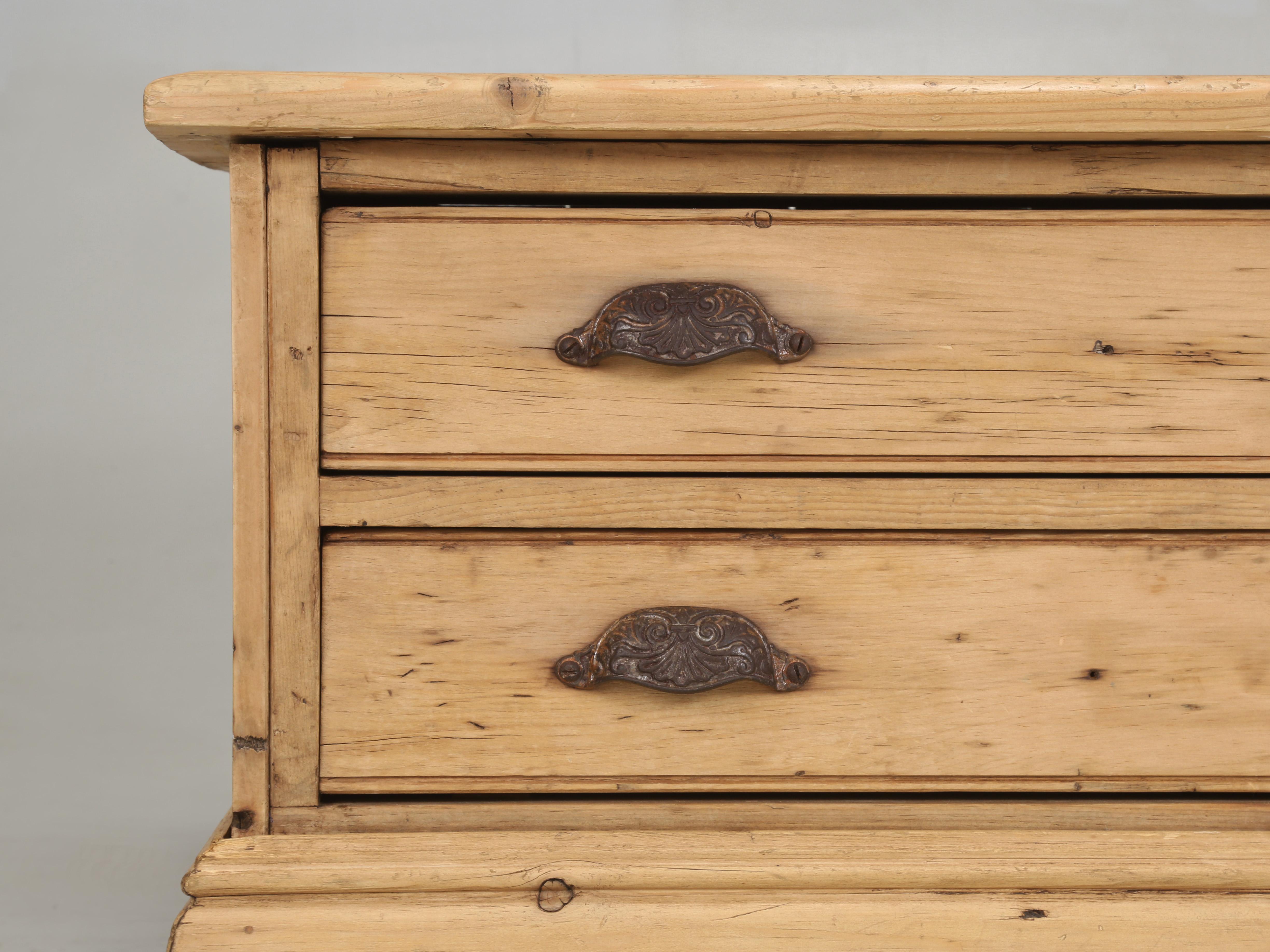 Country Pine Coffee Table Made from Antique English Architects Planning Chest For Sale 5