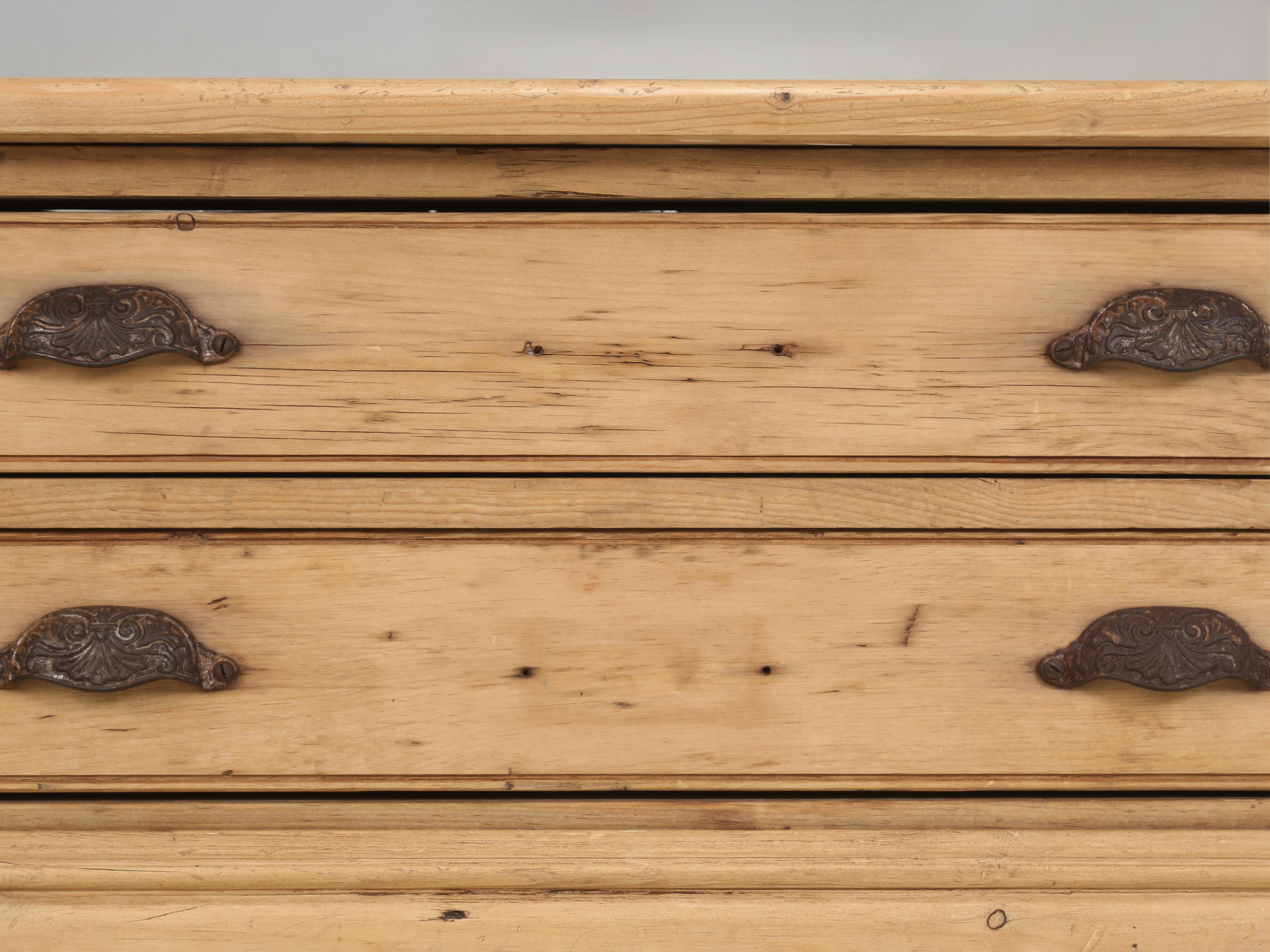 Country Pine Coffee Table Made from Antique English Architects Planning Chest For Sale 6