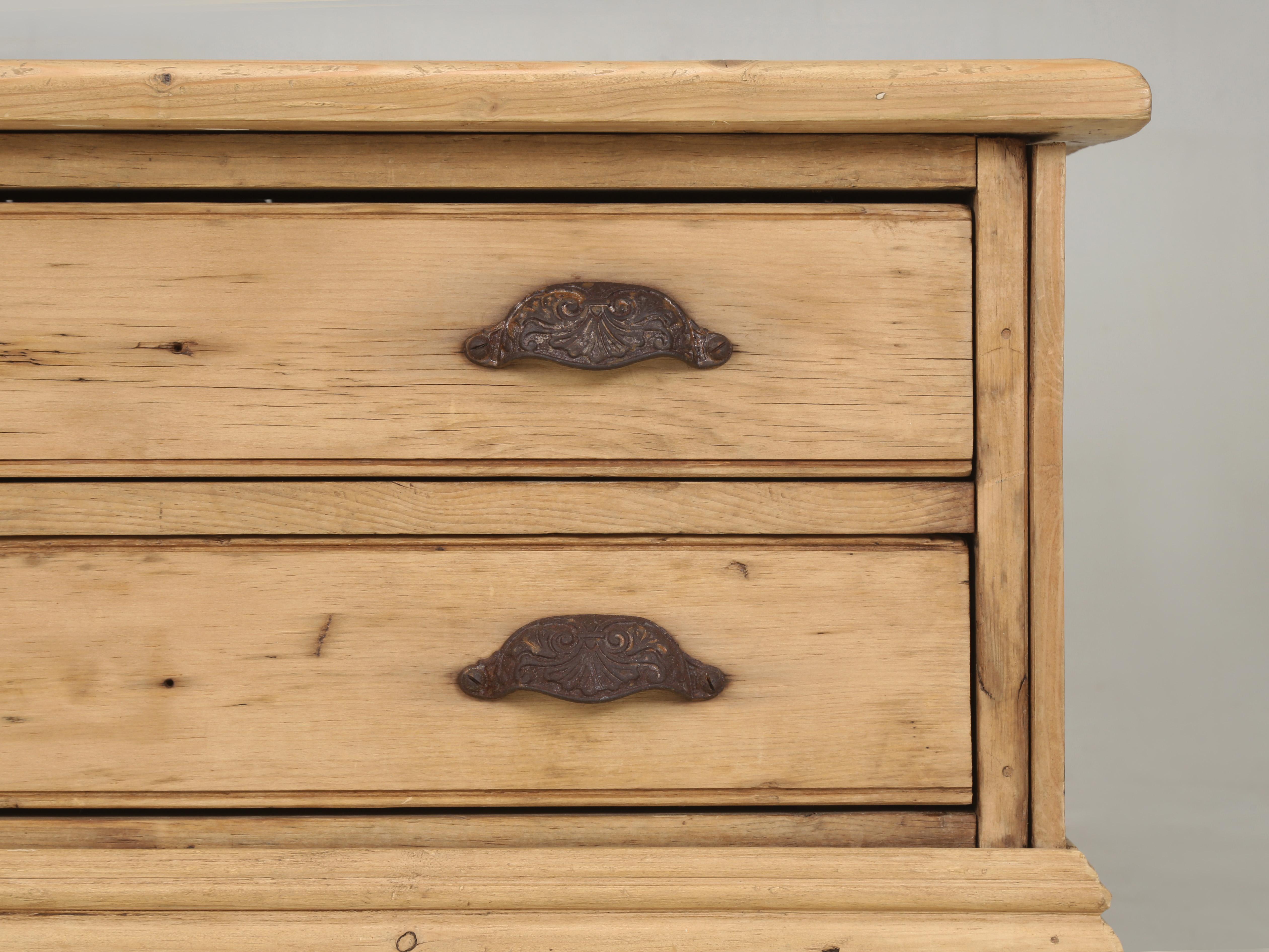 Country Pine Coffee Table Made from Antique English Architects Planning Chest For Sale 7