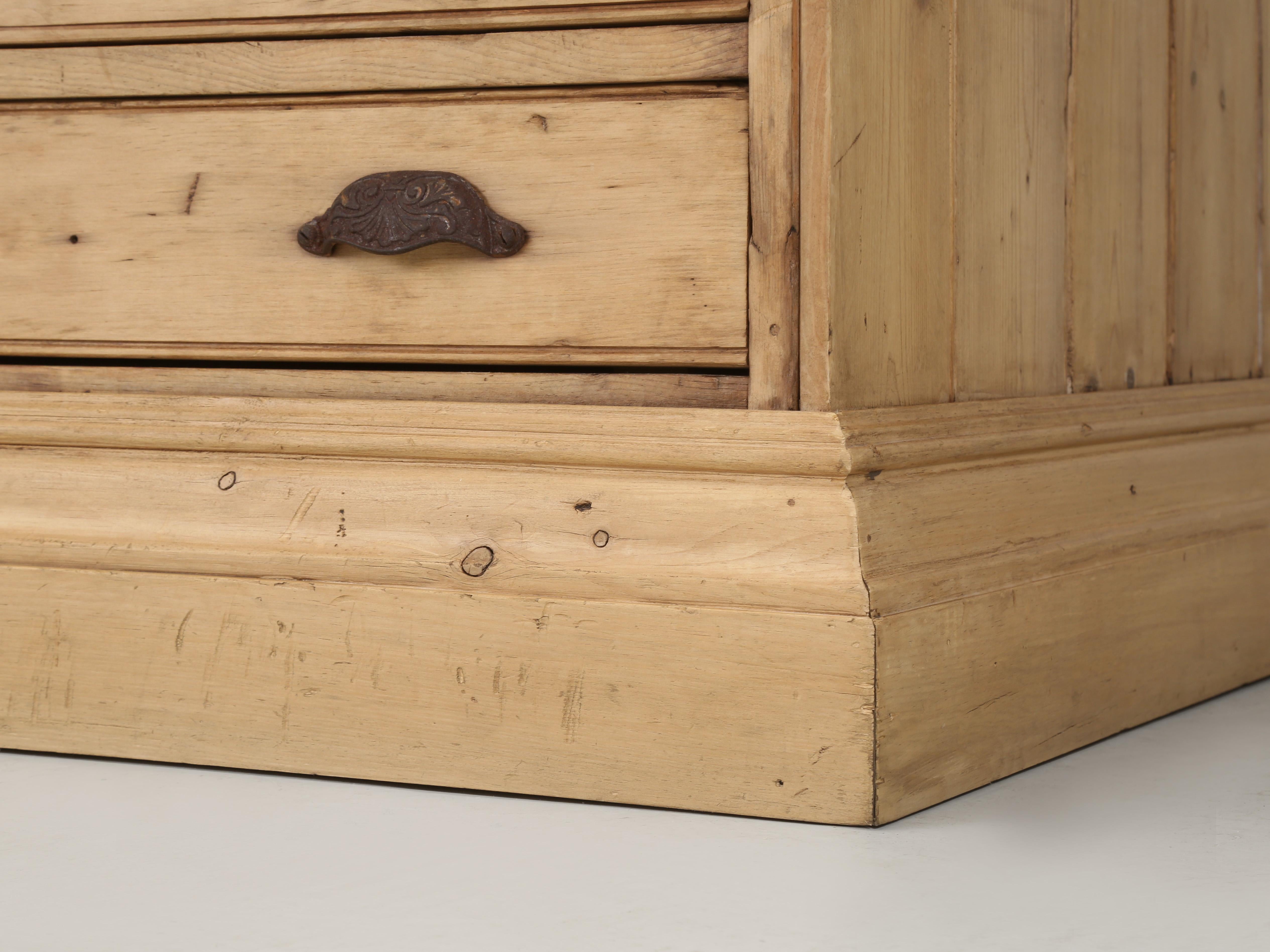 Country Pine Coffee Table Made from Antique English Architects Planning Chest For Sale 8