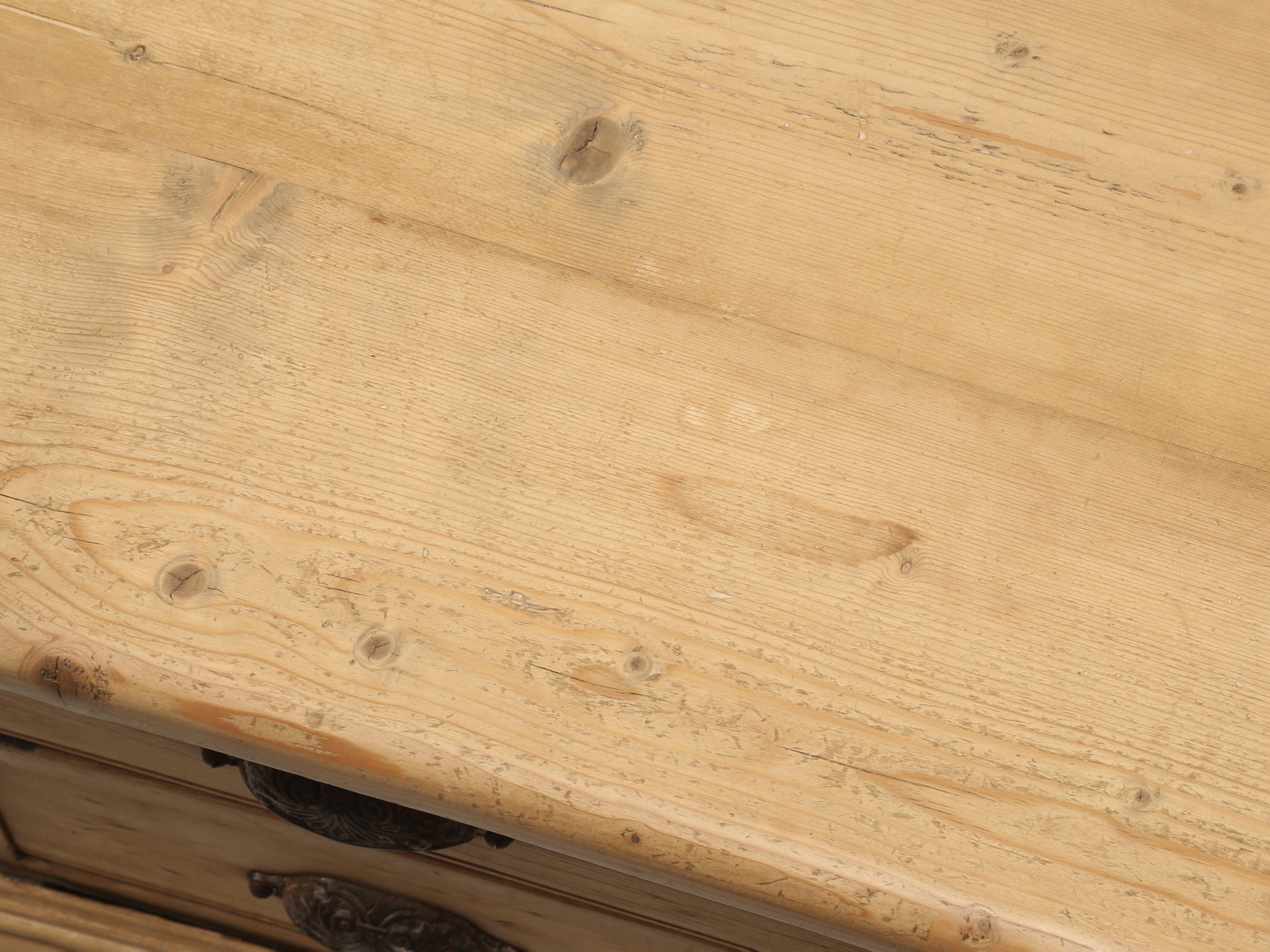 Country Pine Coffee Table Made from Antique English Architects Planning Chest For Sale 1