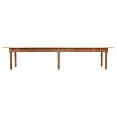 Country Pine Farmhouse Harvest Dining Table 12 Foot