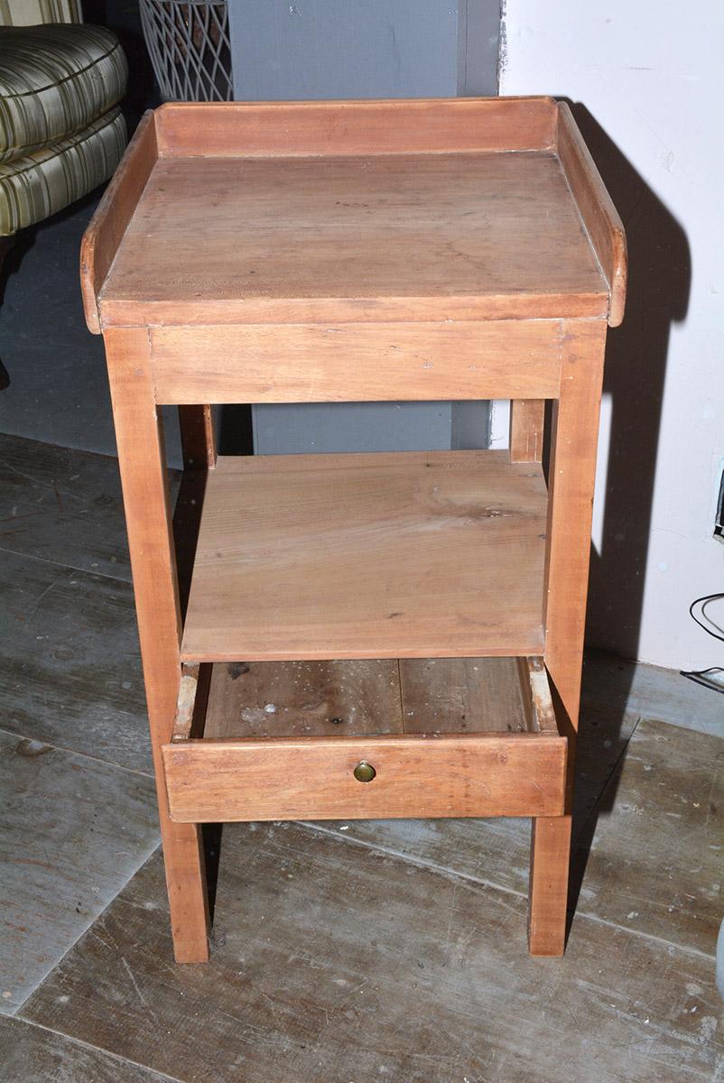 European Country Pine Nightstand For Sale