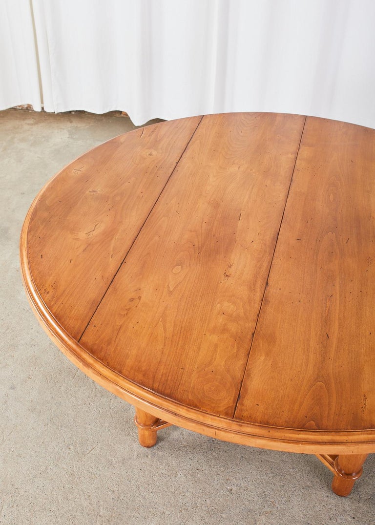 Country Provincial Style Round Pine Dining Table 5