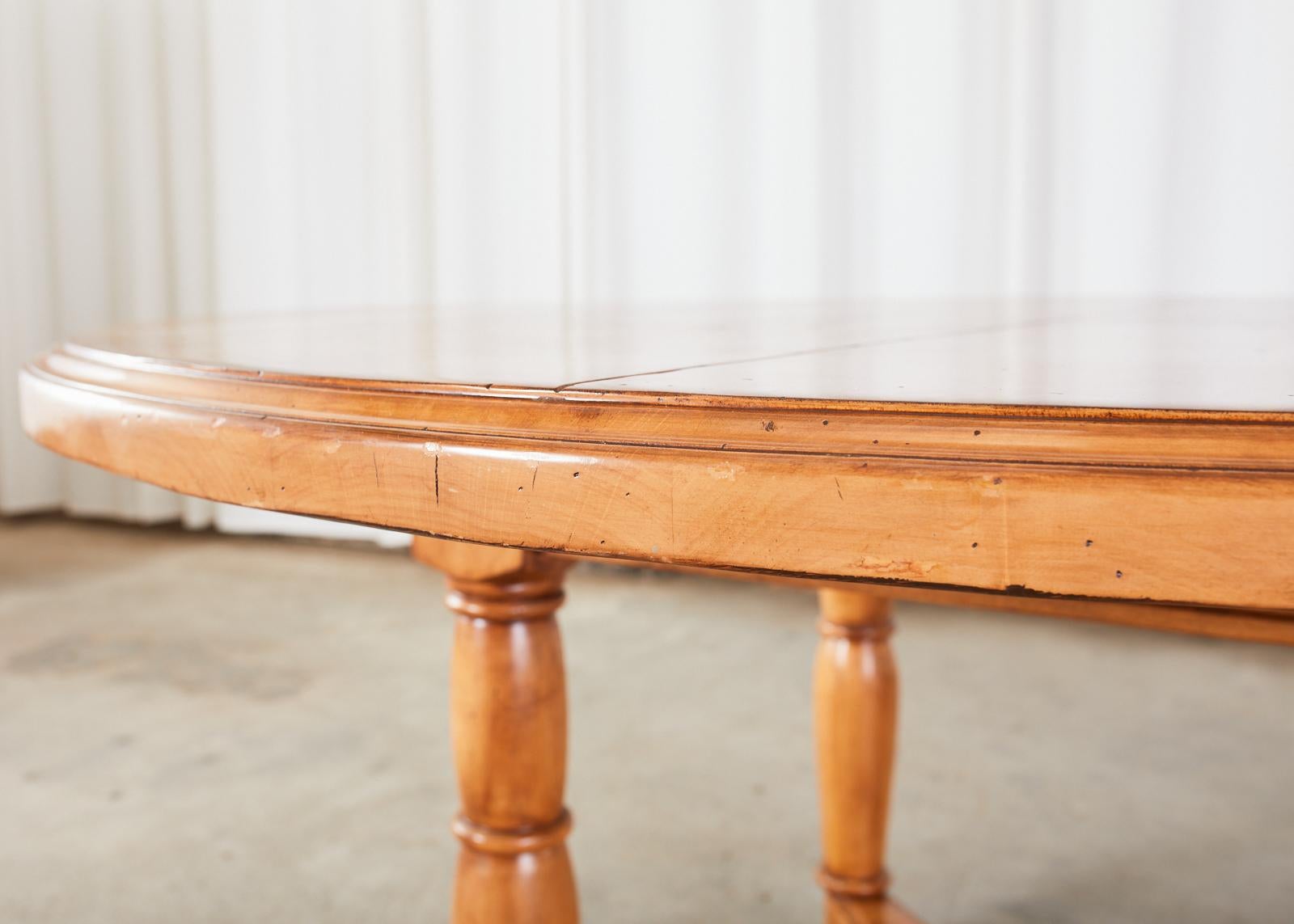 Country Provincial Style Round Pine Dining Table 5