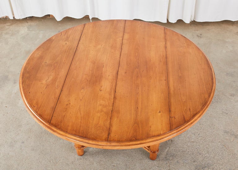Hand-Crafted Country Provincial Style Round Pine Dining Table