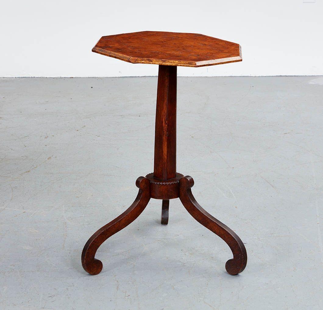 English Country Regency Burl Table For Sale