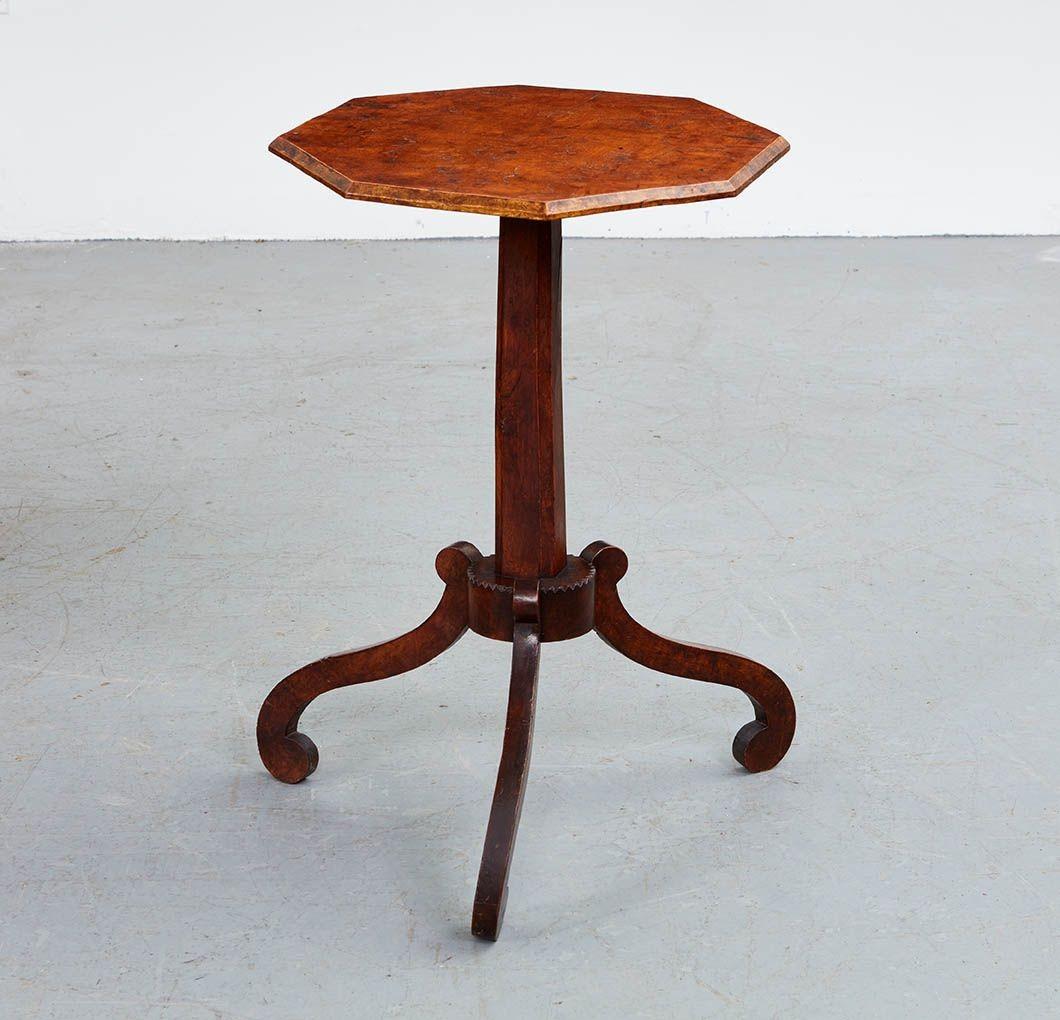 Woodwork Country Regency Burl Table For Sale