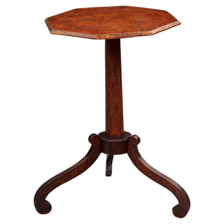 Country Regency Burl Table For Sale