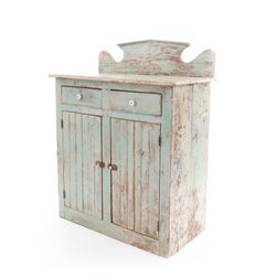 Country Rustic Blue Ontario Cabinet