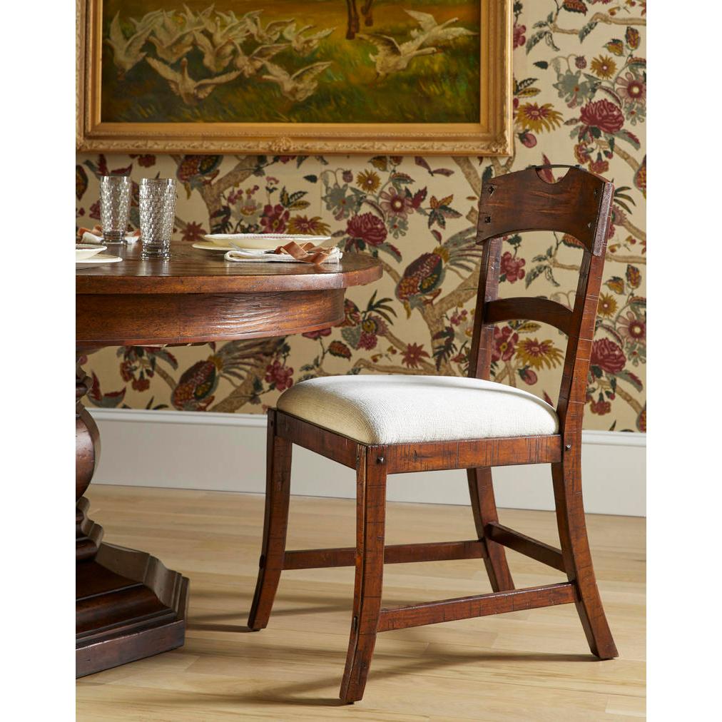 Legno Sedie da pranzo rustiche (set di 2) in vendita
