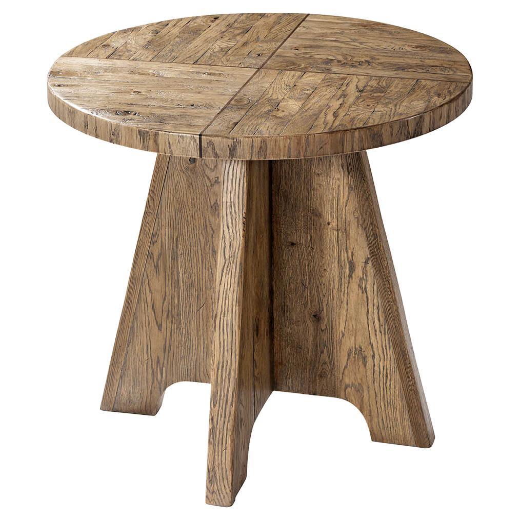 Country Rustic Side Table For Sale