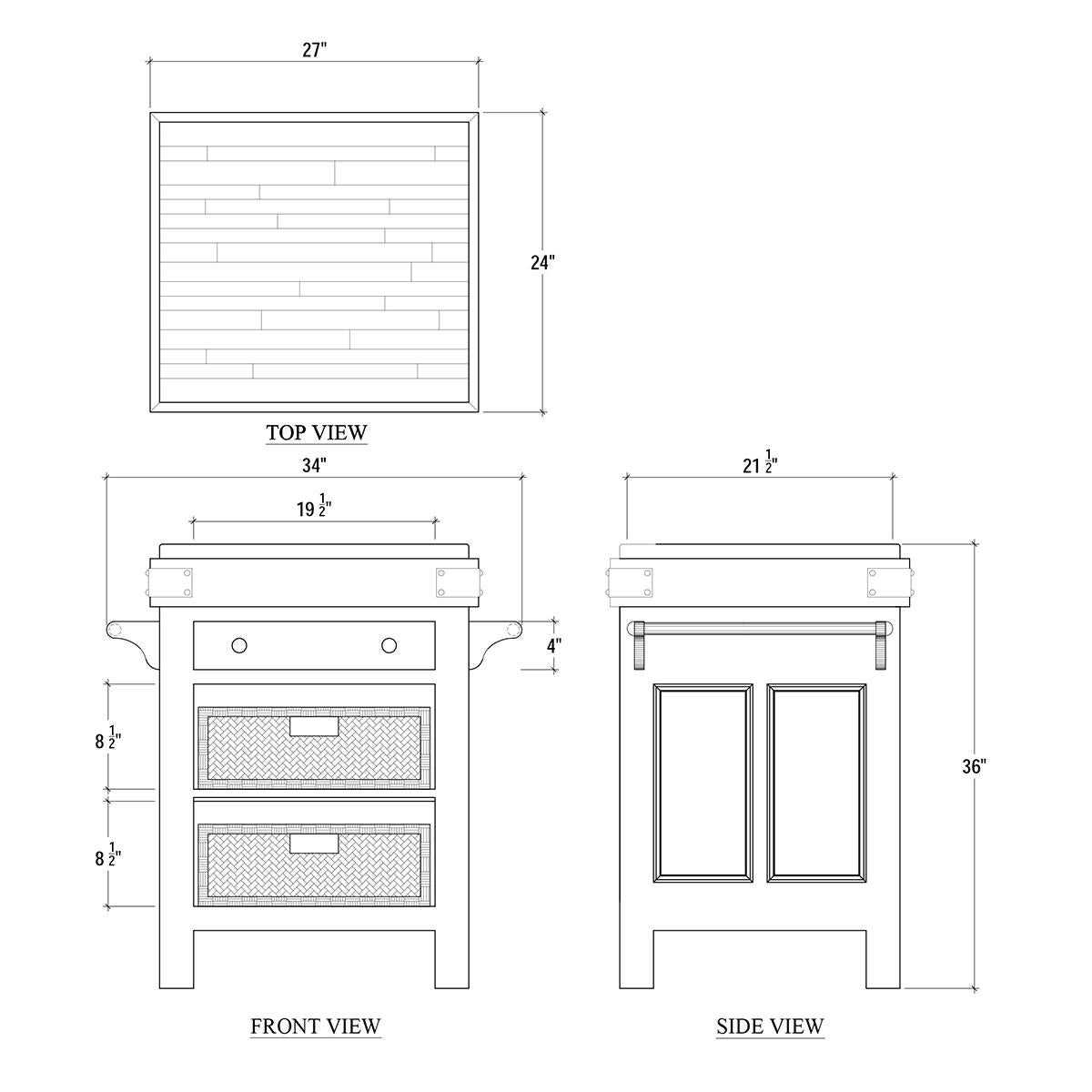 Petit îlot de cuisine campagnard en vente 2