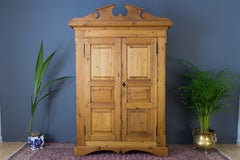 Country Style Baltic Pine Two-Door Armoire