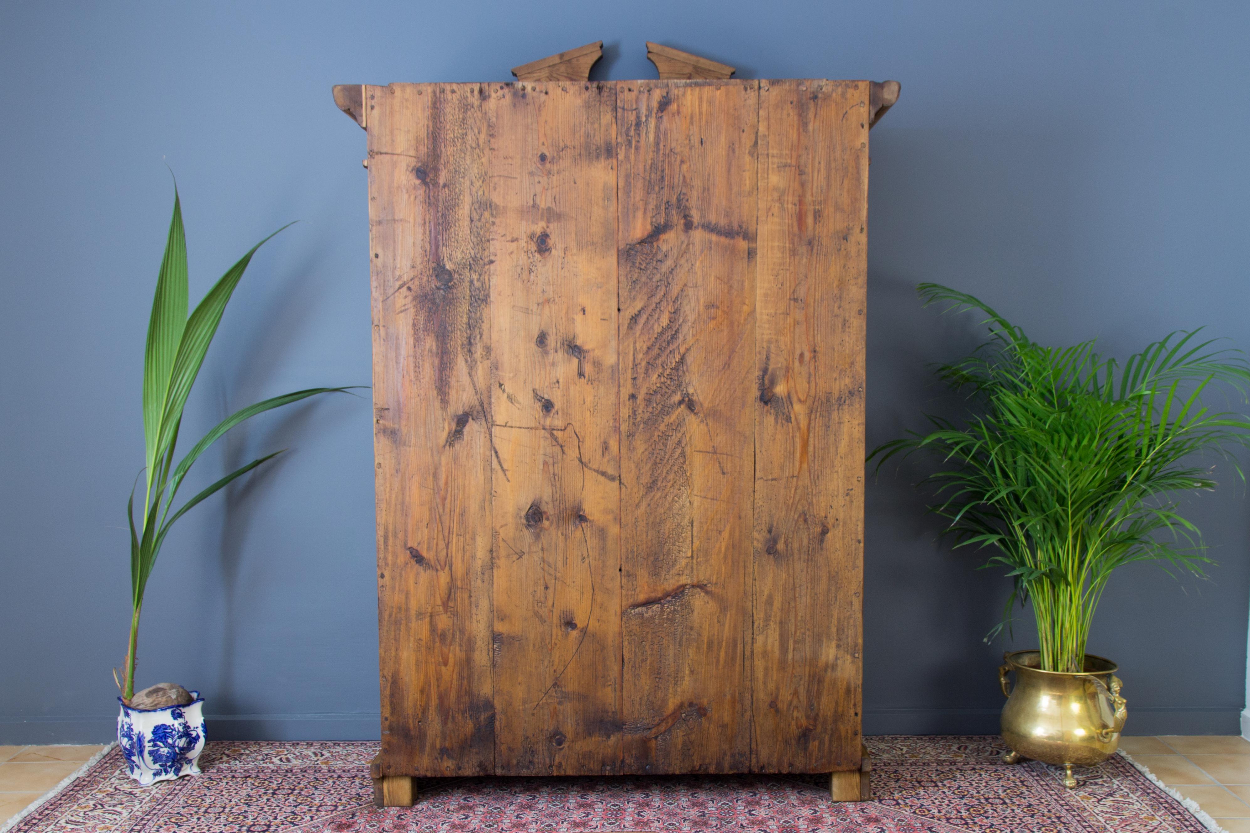 Early 20th Century Country Style Baltic Pine Two-Door Armoire
