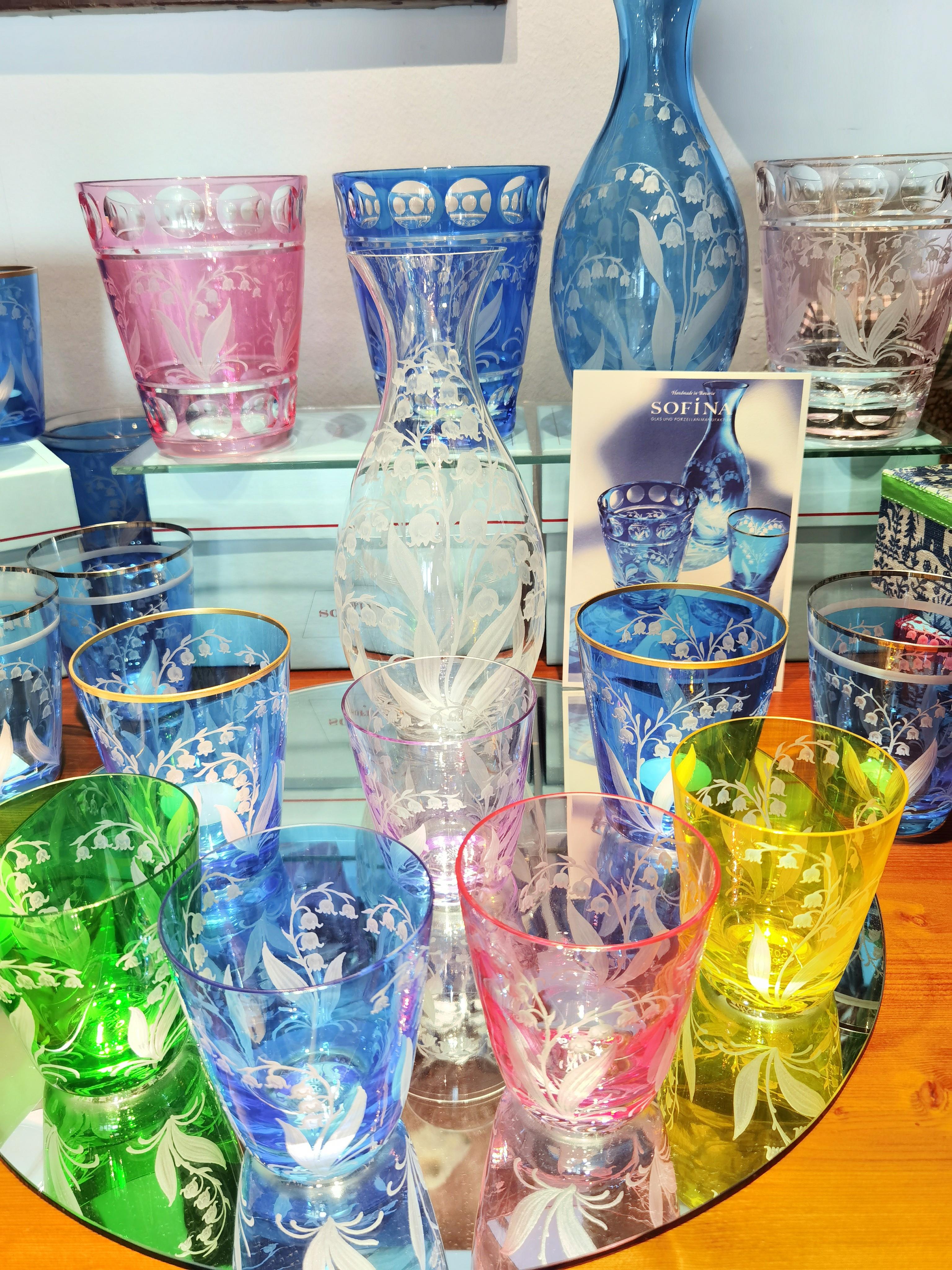 Fait main Carafe en verre de cristal de style campagnard Greene & Greene Sofina Boutique Kitzbühel en vente
