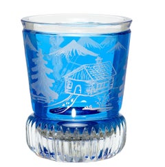 Country Style Crystal Latern in Blue Skiier Decor Sofina Boutique Kitzbühel