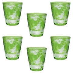 Country Style Crystal Tumbler Green Easter Decor Sofina Boutique Kitzbuehel