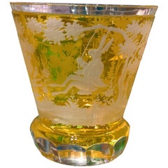 Country Style Crystal Vase Easter Decor Yellow Glass Sofina Boutique Kitzbuehel